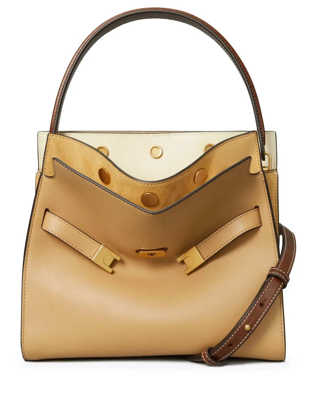 

Маленькая сумка-тоут Lee Radziwill Tory Burch, коричневый
