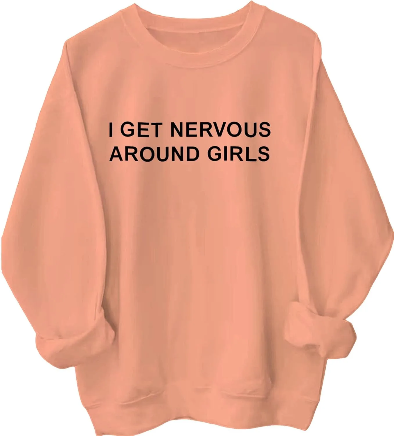 

Толстовка Funny Sarcastic — I Get Nervous Around Girls, утепленный флисовый пуловер Unisex Batclock