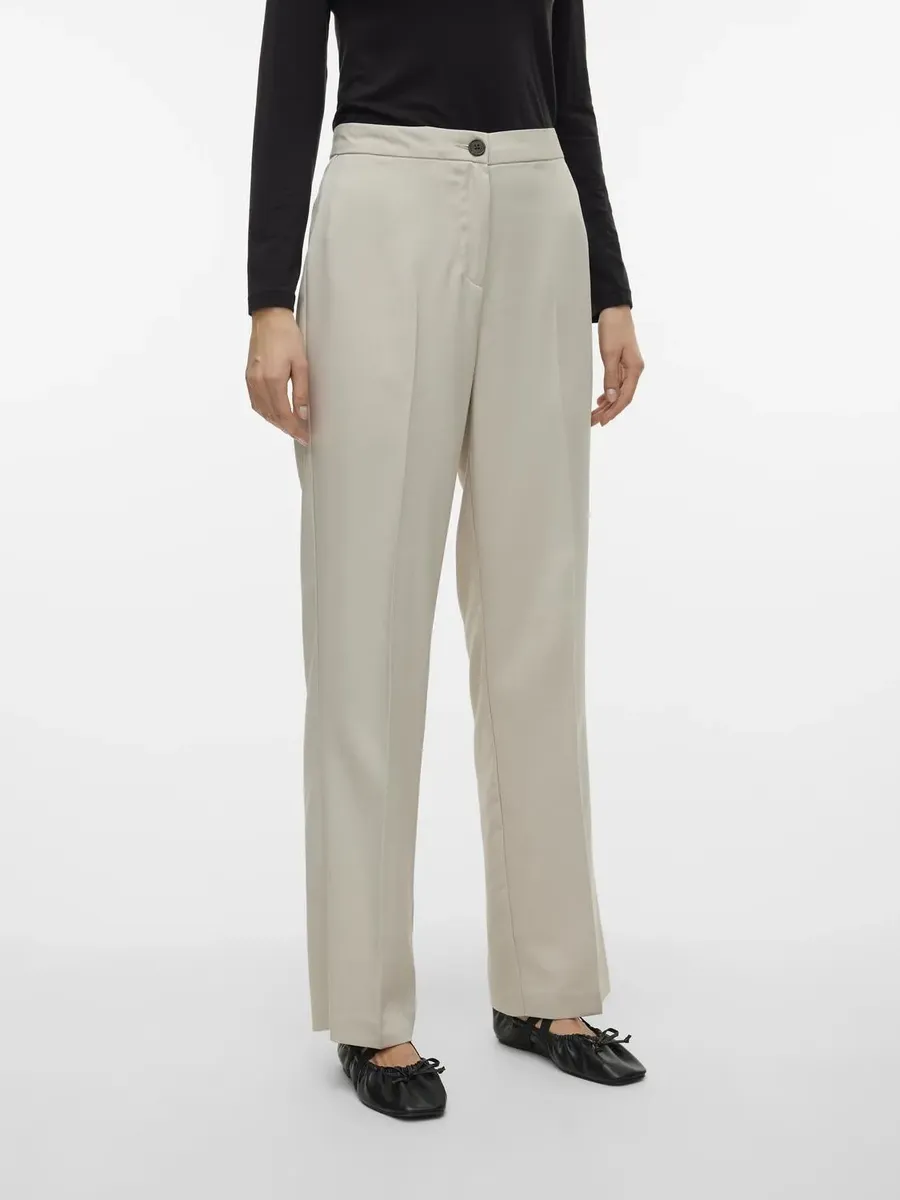 

Костюмные брюки Vero Moda "VMRITA MW STRAIGHT PANT NOOS", цвет Silver Lining