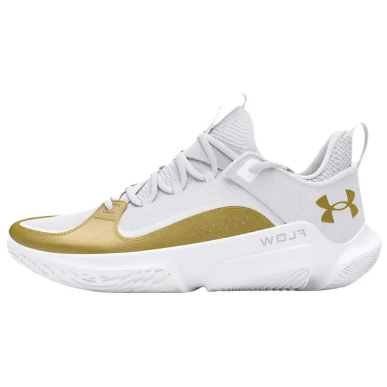 

Баскетбольные кроссовки Flow FUTR X 3 мужские низкие белые/золотые Under Armour
