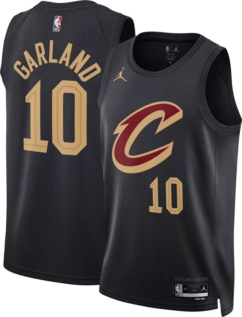 

Jordan Мужская черная майка Nike Cleveland Cavaliers Darius Garland #10 Dri-FIT Swingman