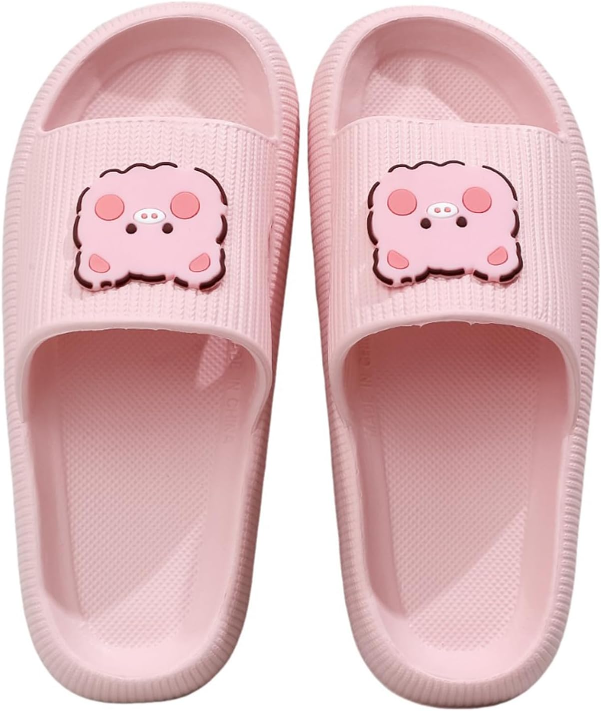 

Женские и мужские тапочки Cloud, шлепанцы для бассейна, душевые, пляжные сандалии, тапочки для ванной, с толстой подошвой, противоскользящие, удобные Nmhoo, розовый