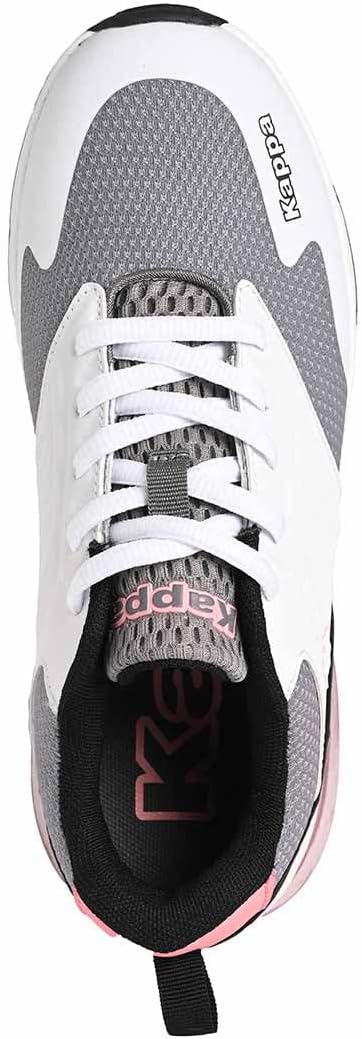 

Кроссовки Kappa Unisex Myagi Jr на шнуровке, белый/розовый