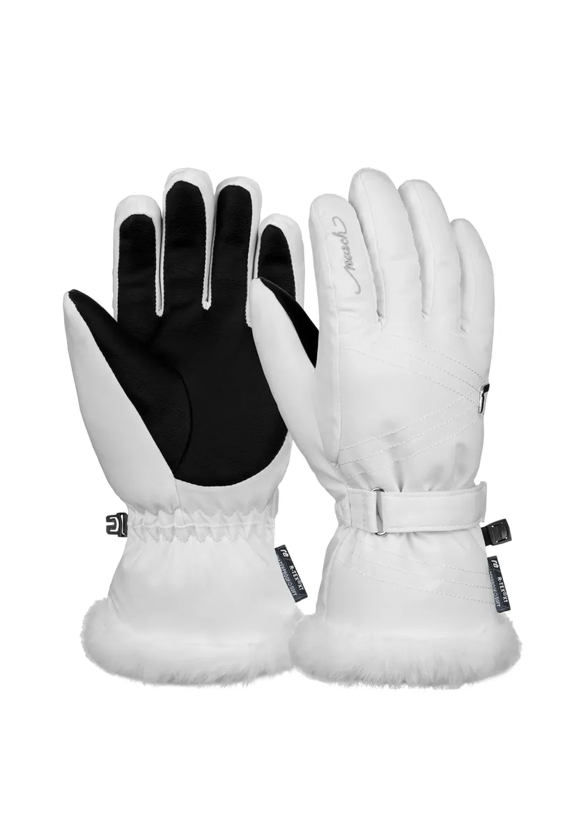 

Лыжные перчатки Reusch "Stella R-TEX XT Junior", теплые, водонепроницаемые, дышащие, серебристый