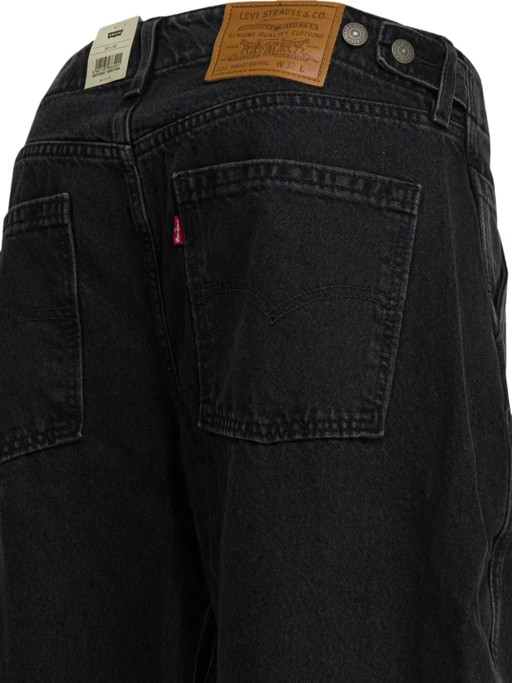 Мешковатые джинсы фасона «бочонок» Levi's, черный — фото 4