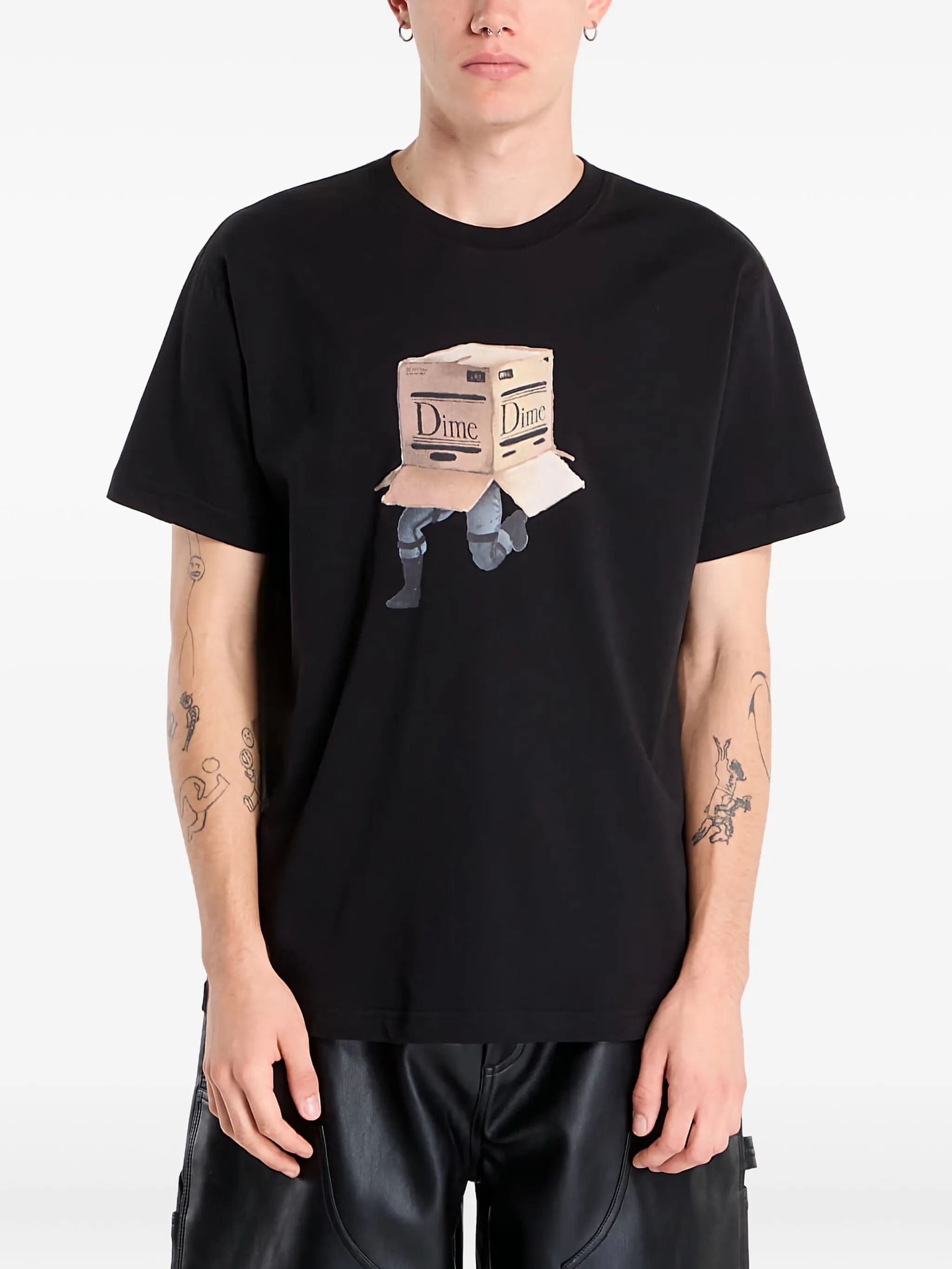 

Футболка с принтом Dime, черный