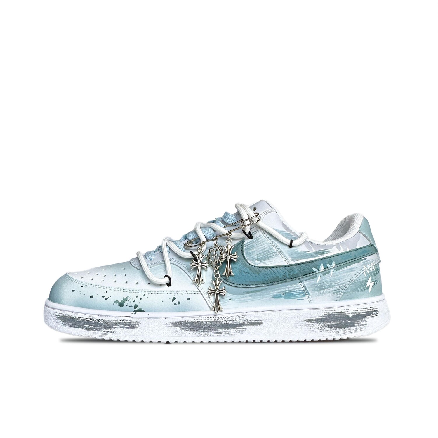 

Кроссовки Nike Court Vision 1 Skateboarding Shoes Men Low-top White/Turquoise, фуксия/белый/черный