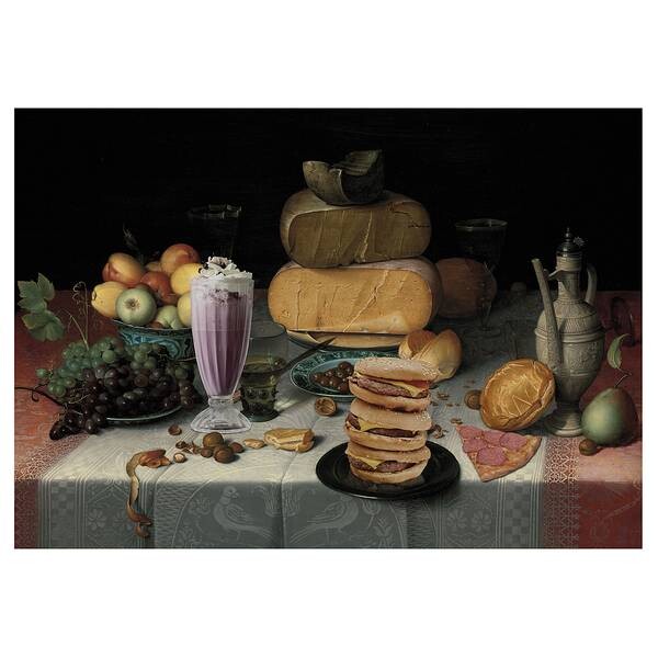 

Картина на холсте Art for the Home Junkfood, разноцветный