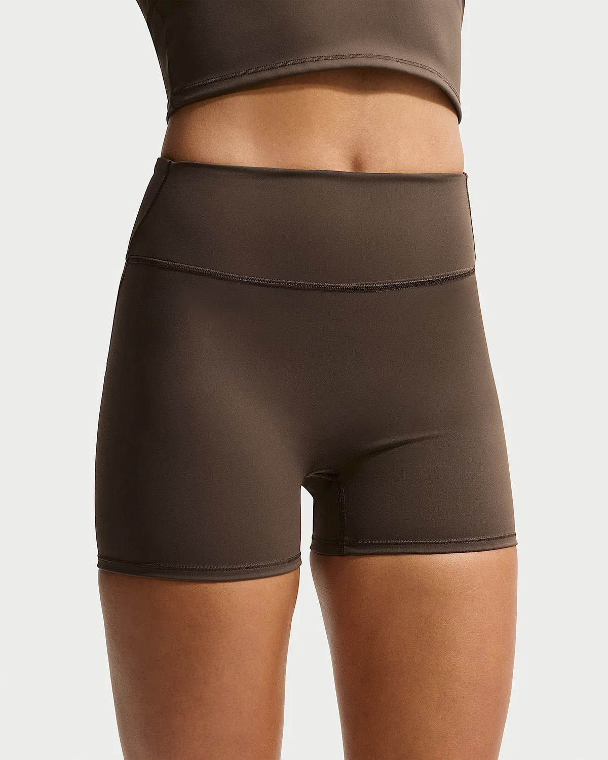 Женские шорты NikeSKIMS Matte с высокой посадкой, 3", NSKM Dark Sepia/NSKM Dark Sepia — фото 2