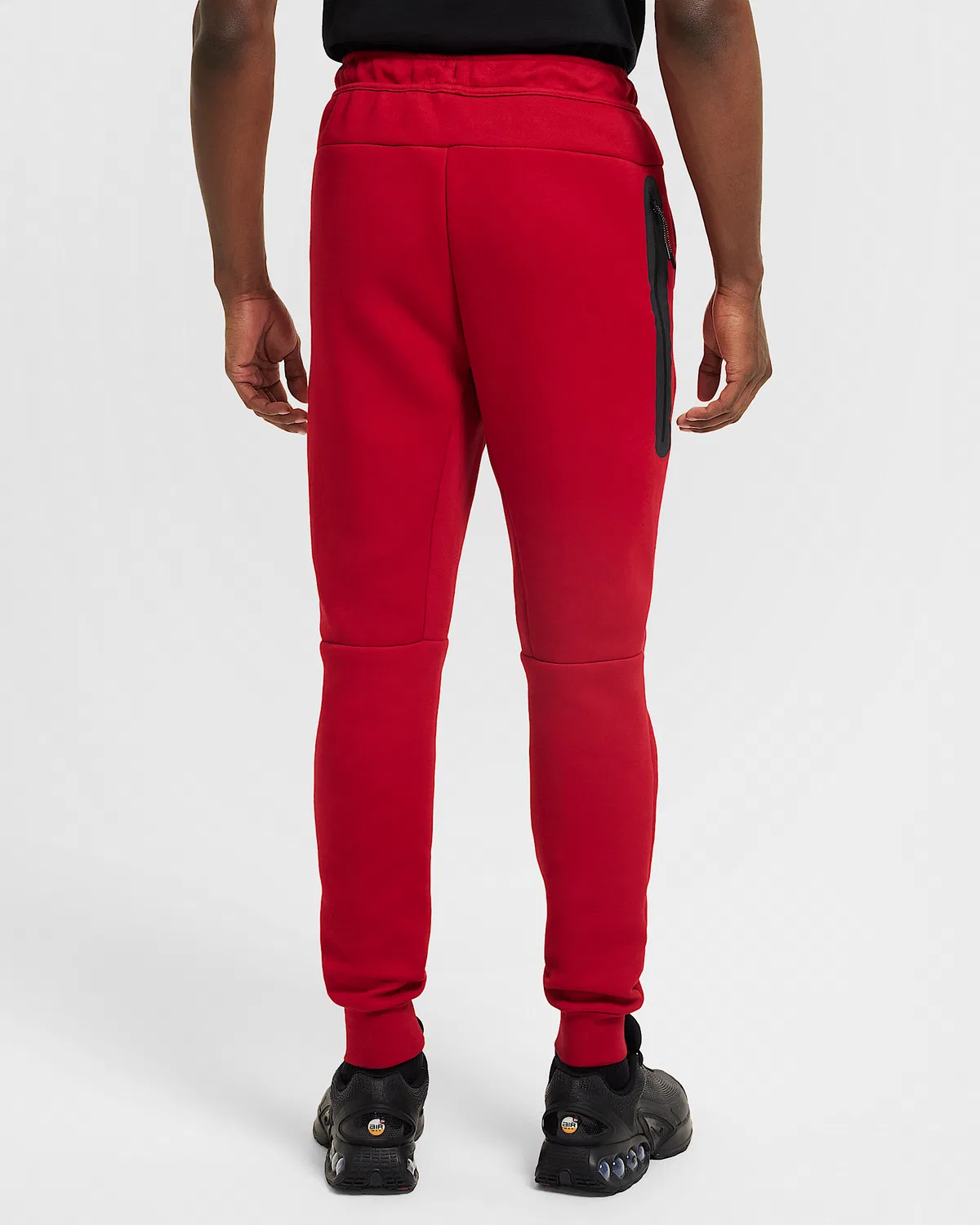 Мужские флисовые джоггеры Nike Tech, Gym Red/Black — фото 2
