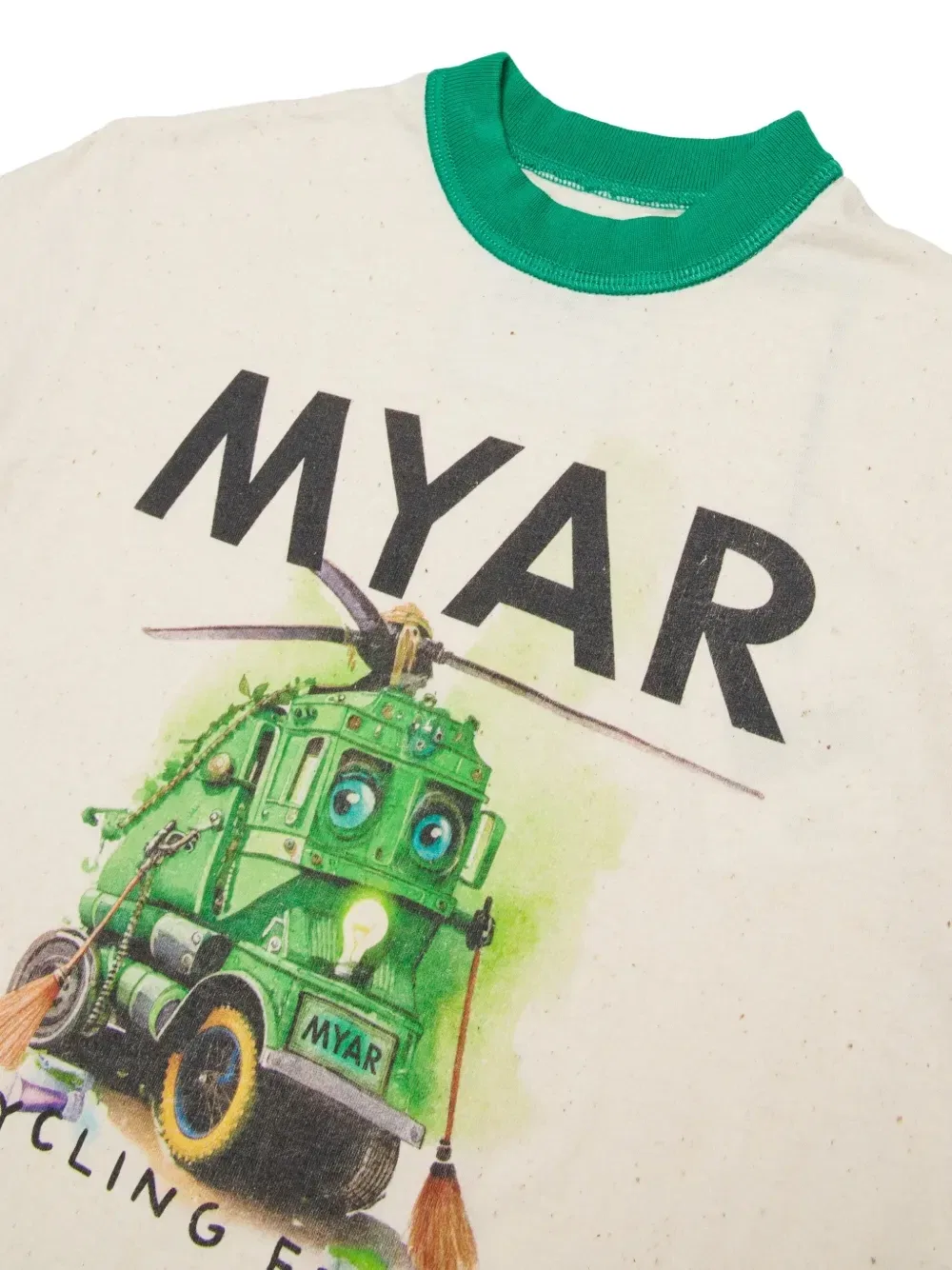 Футболка с графичным принтом Myar Kids, бежевый — фото 3