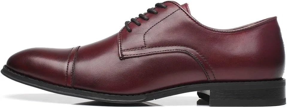 Мужские оксфорды La Milano Classic Modern с круглым мыском, Splendo 1 Burgundy — фото 2