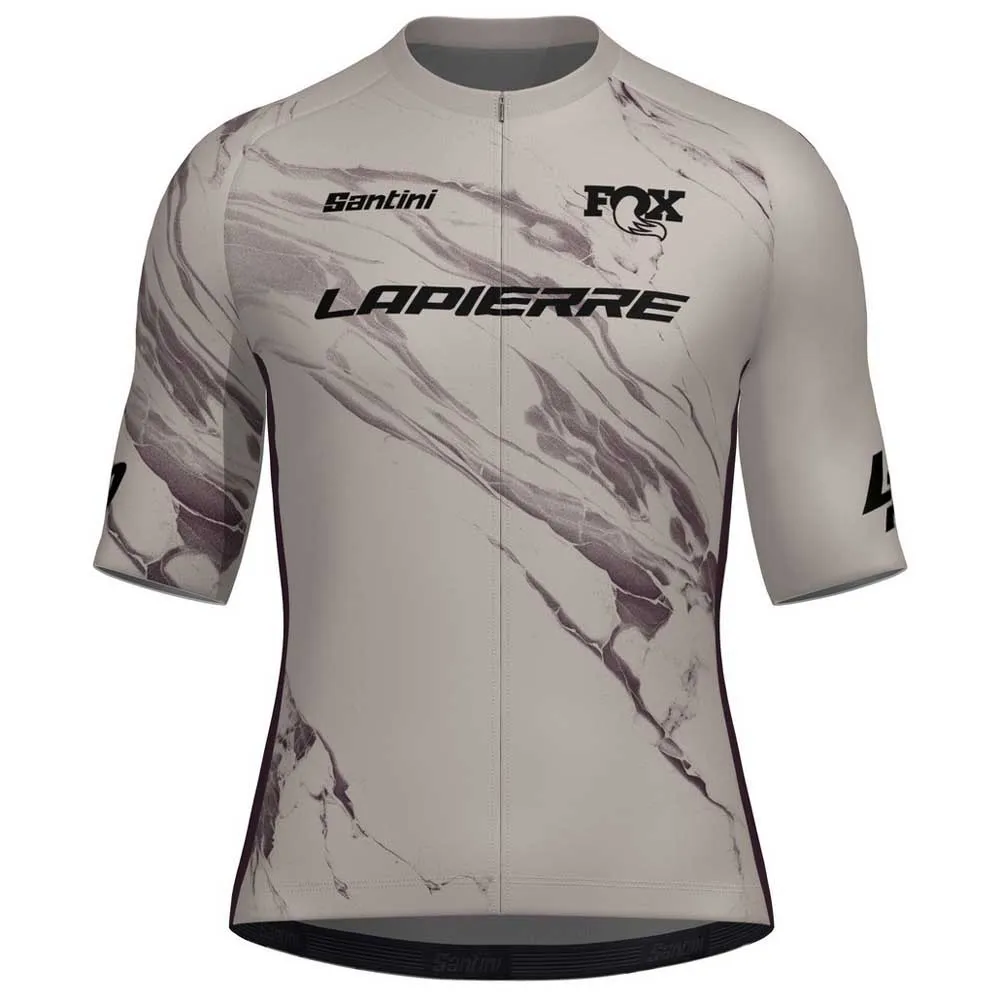 

Джерси Santini Lapierre 2025 short sleeve, серый