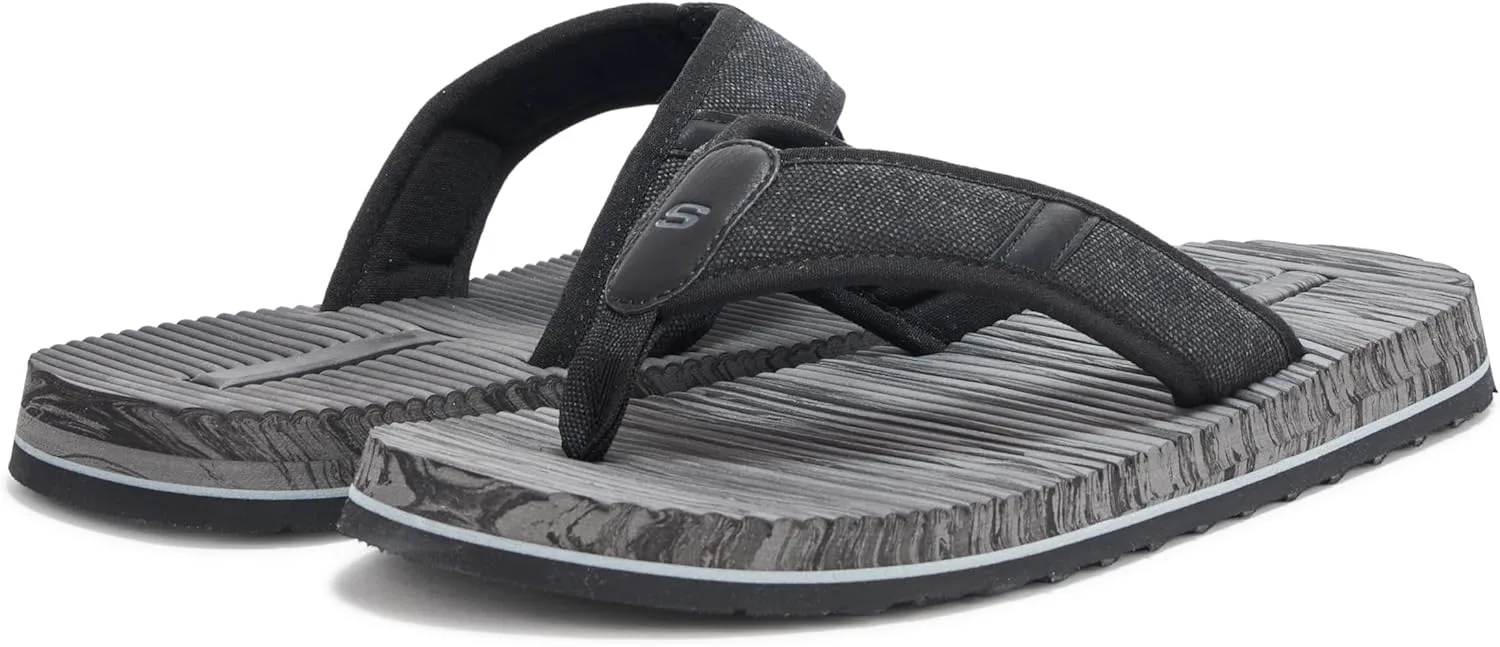 Шлепанцы Skechers mens Tantric - Rafe, черный — фото 4