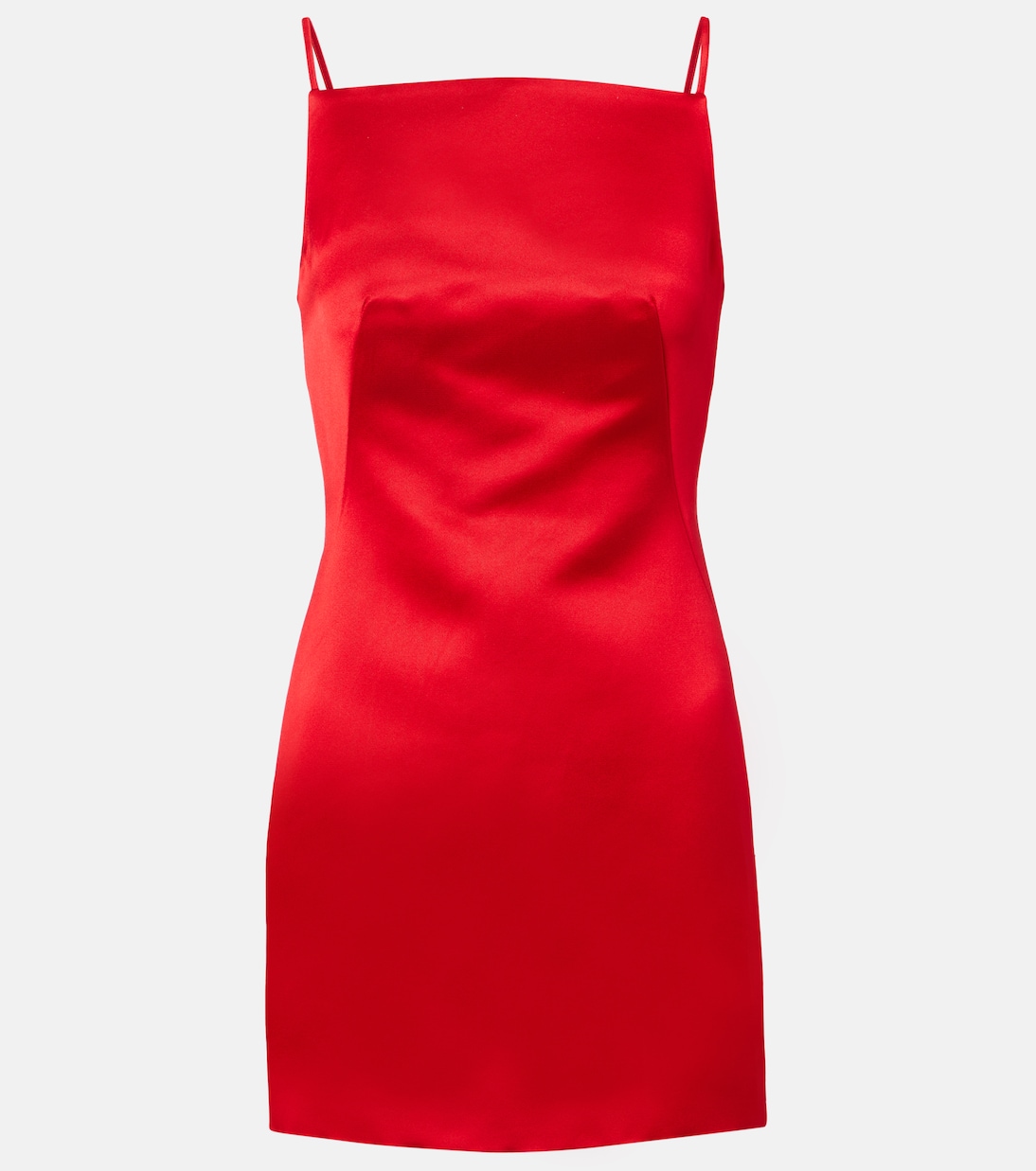 

Мини-платье из атласа с разрезами Givenchy, Vermillon