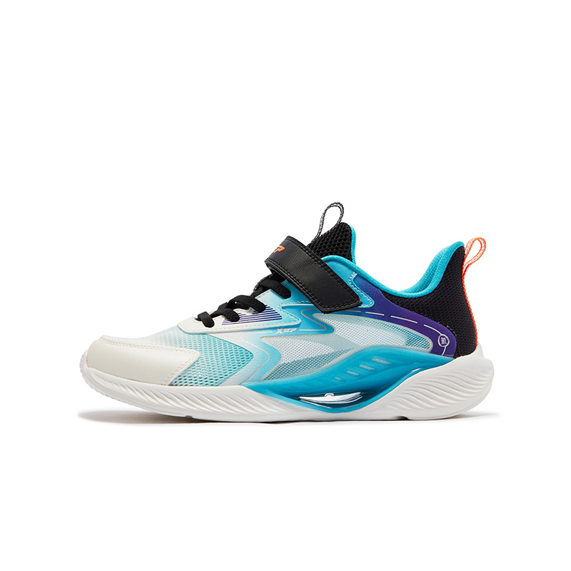 

XTEP Скользоустойчивые износостойкие низкие детские кроссовки Black Smart Blue Kids