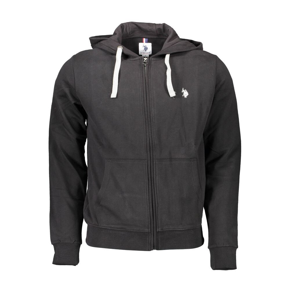 

Черный хлопковый мужской свитер U.S. Polo Assn.