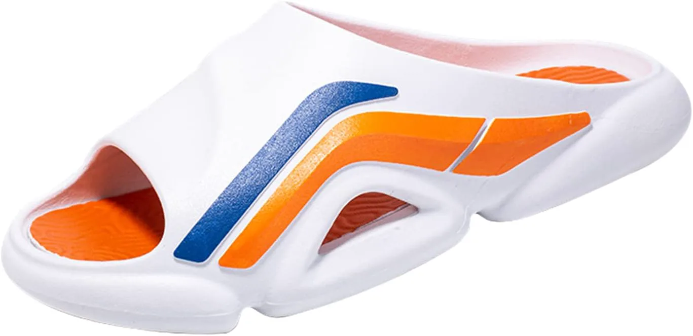 

Мужские модные дышащие повседневные тапочки Быстросохнущие сандалии Летние мужские пляжные обувь с противоскользящей подошвой JOSKAA, оранжевый