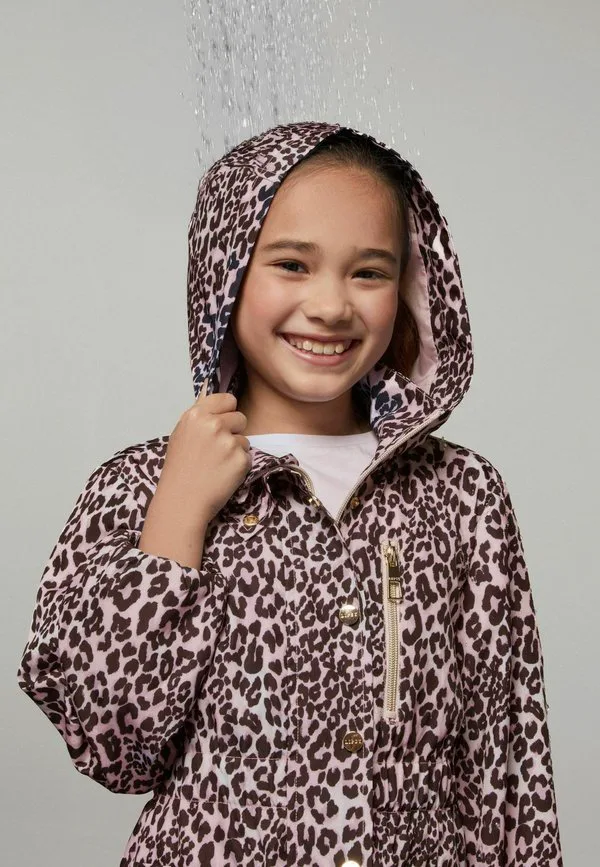 Легкая дождевая куртка стандартного кроя Lipsy, Pink Leopard Print — фото 3