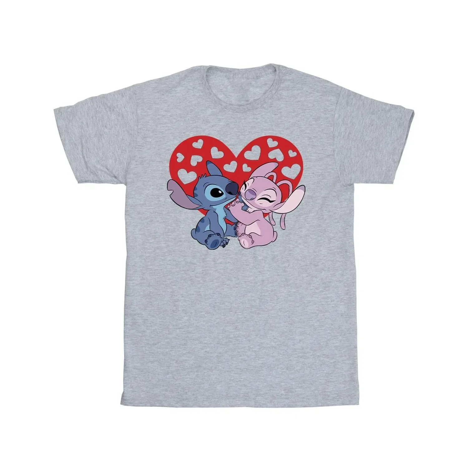 Футболка с принтом Lilo & Stitch Disney, серый — фото 2
