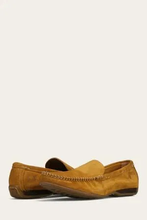 Лоферы кожаные Frye Lewis Golden Rod - Velour — фото 4