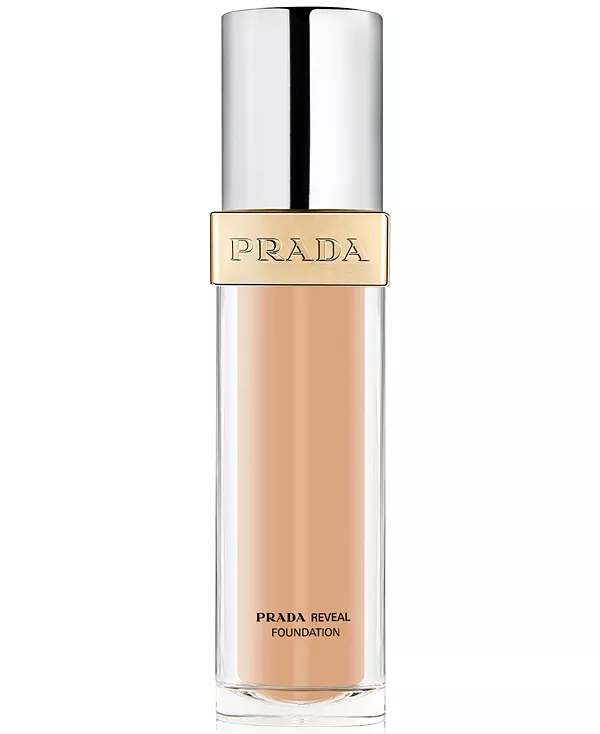 Reveal — многоразовая жидкая тональная основа для оптимизации кожи с SPF 17 Prada Beauty, mn40 medium neutral