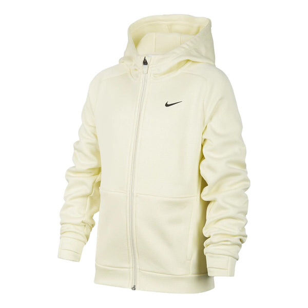 

Толстовка Nike Therma-FIT Full-Zip Hoodie 'Coconut Milk', цвет coconut milk/black