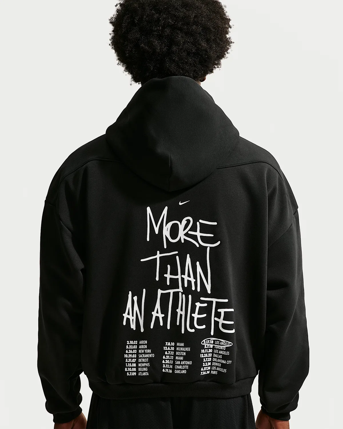 Мужская баскетбольная толстовка Nike Therma-FIT Brushed Pullover LeBron "Shut Up and Dribble", Black — фото 2