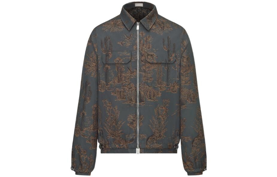 

Travis Scott Quarterly Новые продукты Куртка мужская серая Dior, серый
