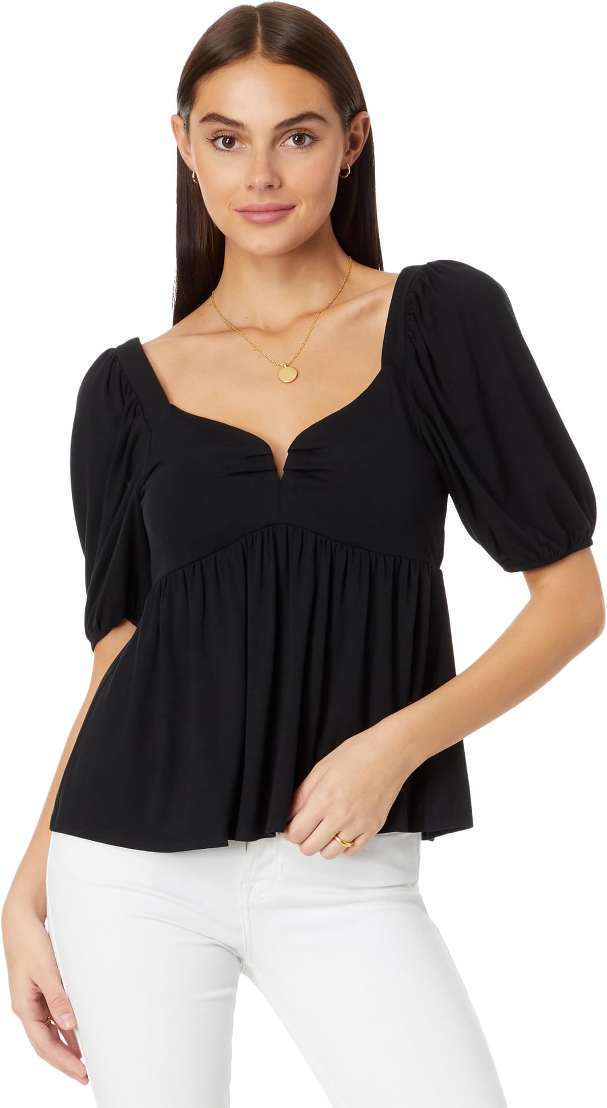 

Топ Lilly Pulitzer Floriana Knit Top, цвет Onyx