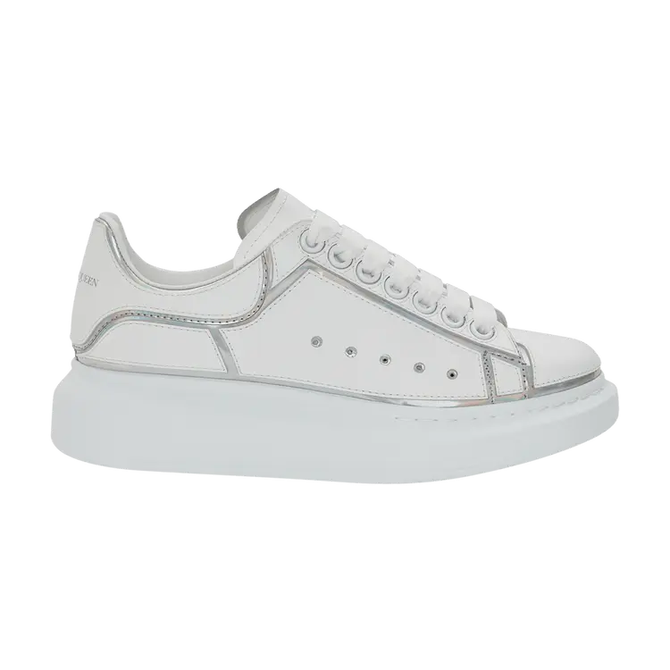 Кроссовки Alexander McQueen Alexander McQueen Wmns Oversized Sneaker 'White Silver Holo', белый