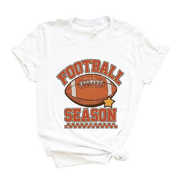 

Футболка с принтом Football season star Simply Sage Market, White