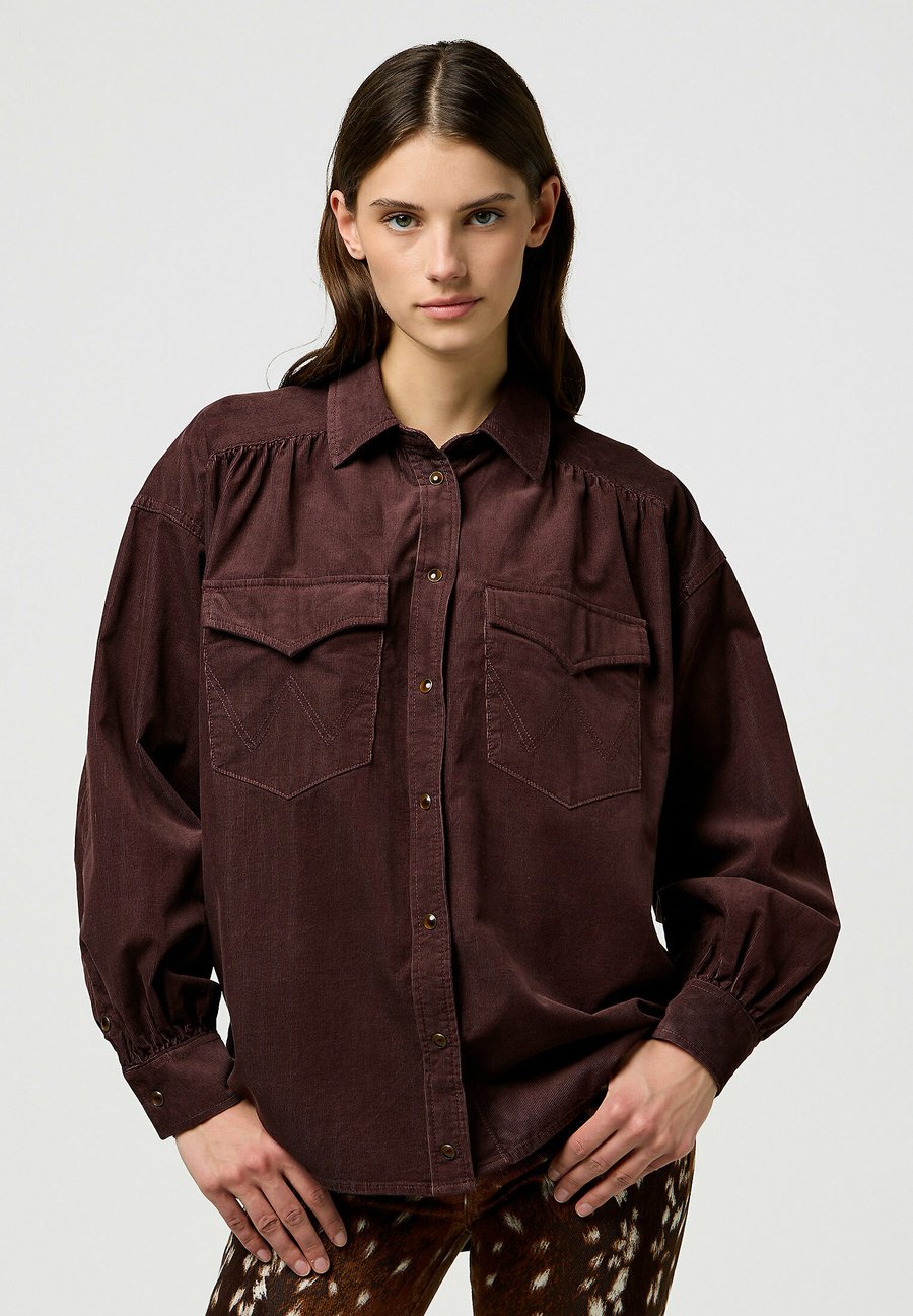 

Блуза Wrangler LONG SLEEVE YOKE WESTERN FOR LOOSE FIT, Mahogany/Dark Brown