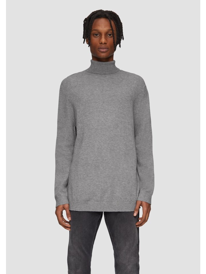 

Пуловер QS Strickpullover langarm, серый