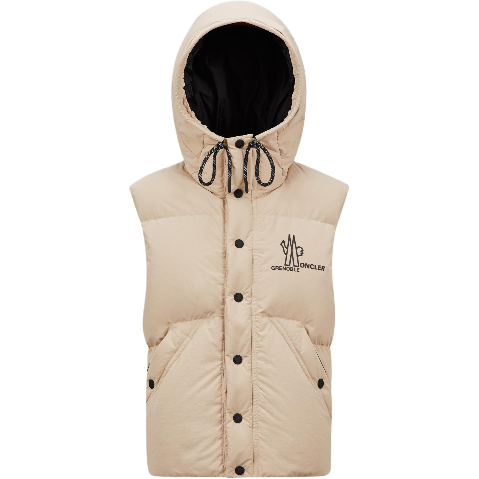 

Moncler Grenoble Стеганый жилет с логотипом, Light Umber
