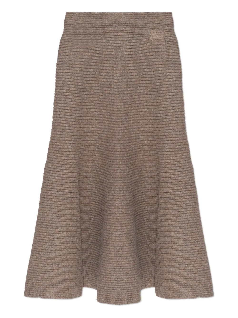 Юбка клеш в рубчик Burberry, женская, нейтральный