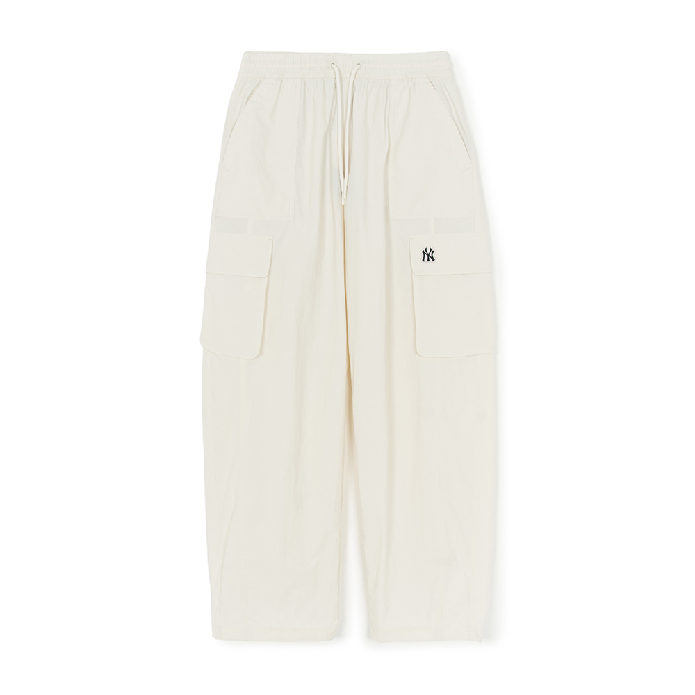 

Нью-Йорк Янкиз базовая коллекция SS25 карго штаны унисекс лен крем MLB, кремовый