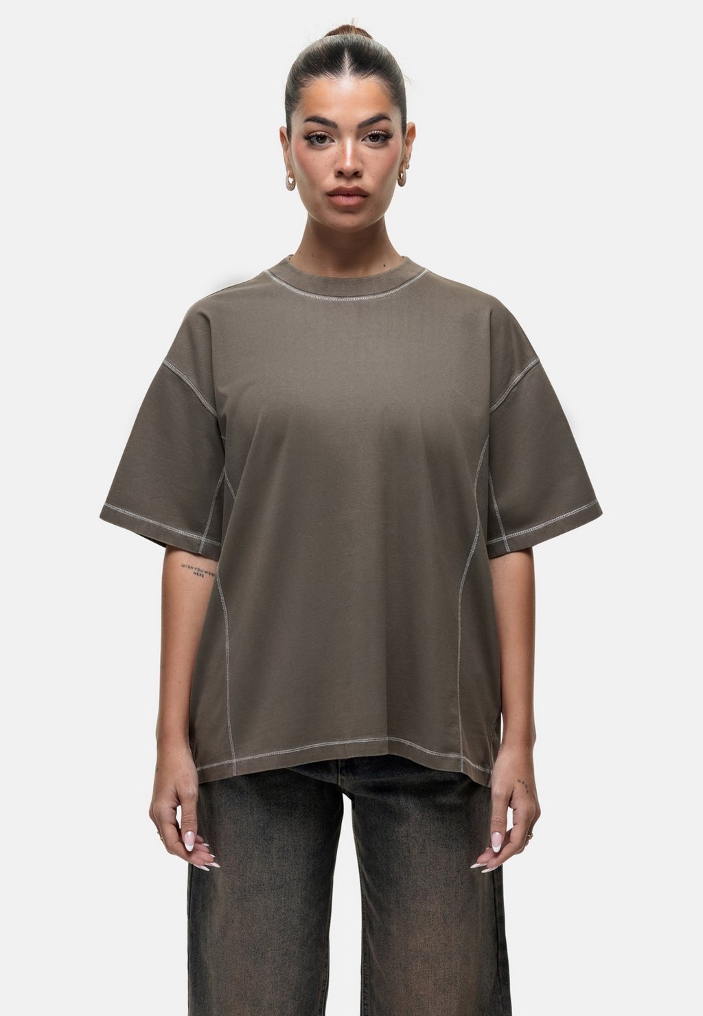 

Футболка с принтом OVERLOCK VINTAGE TEE Good For Nothing, серо-коричневый