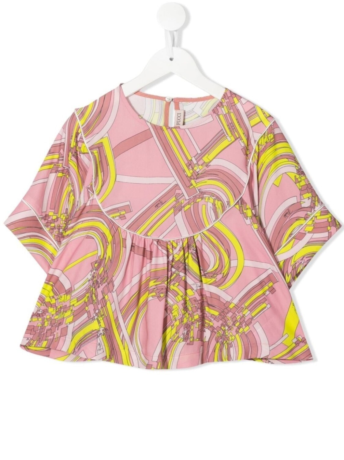 

Топ с графичным принтом PUCCI Junior, розовый
