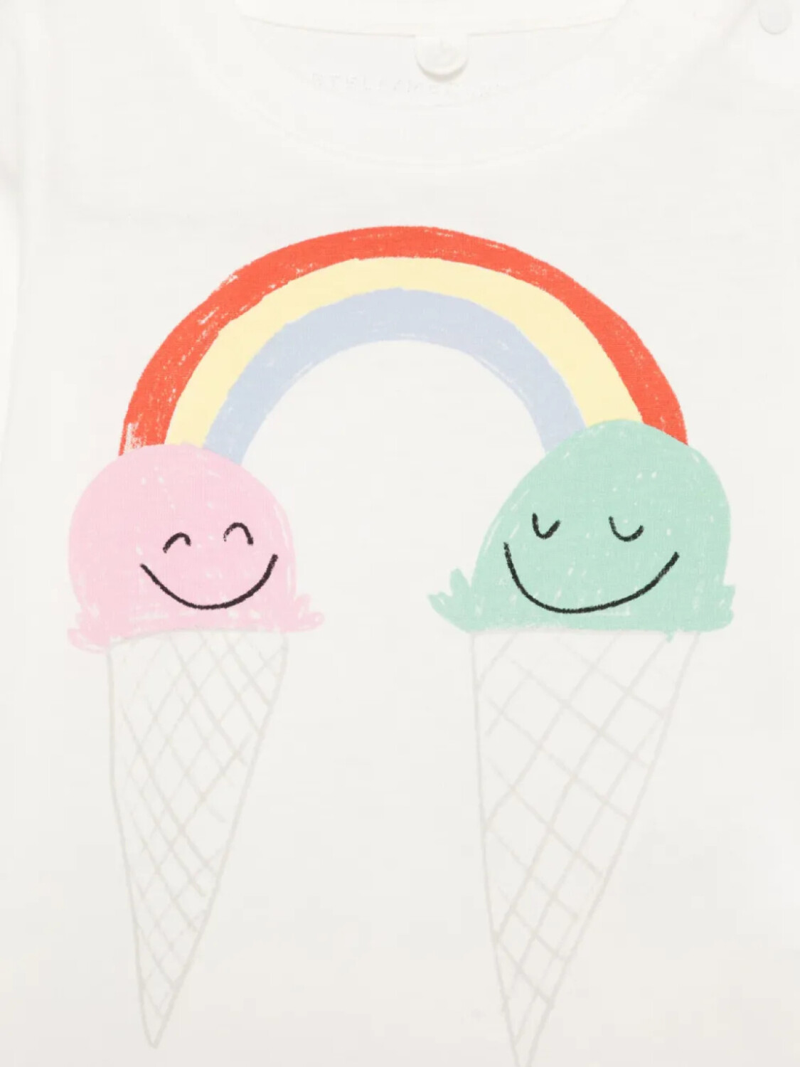 Stella McCartney Kids футболка с графичным принтом, белый — фото 3