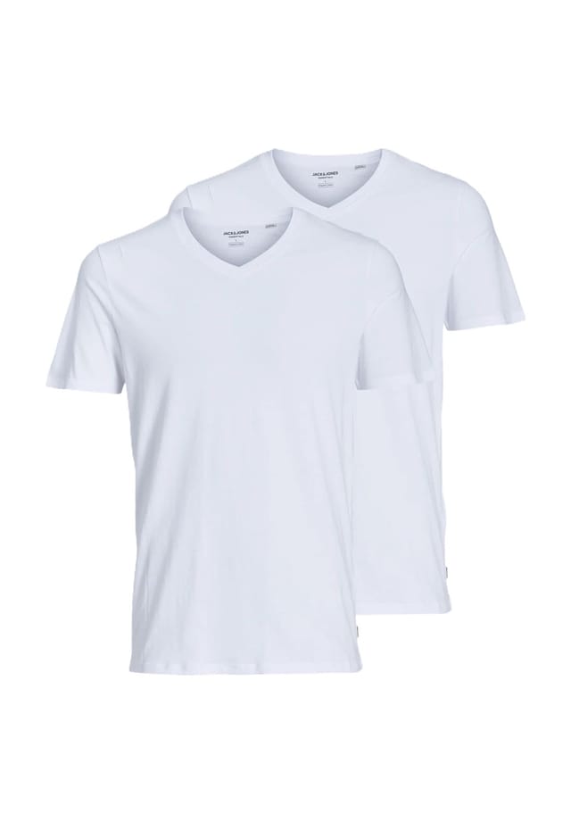 

Футболка Jacbasic 2 шт. хлопок Jack & Jones, белый
