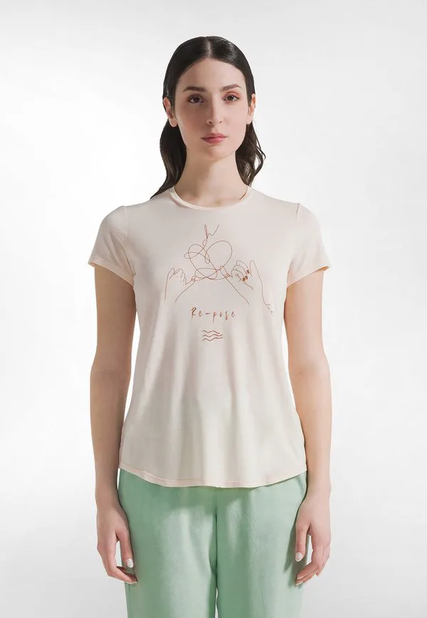 

Футболка для йоги с графическим принтом Deha, Light Rose, Розовый, Футболка для йоги с графическим принтом Deha, Light Rose