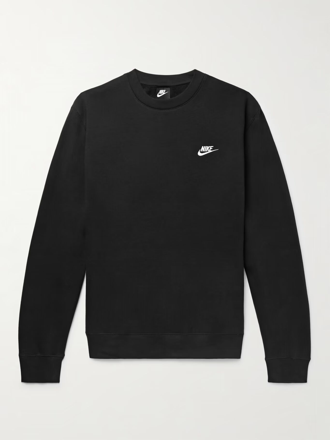 

Толстовка из хлопчатобумажной ткани с вышитым логотипом клуба Sportswear NIKE, черный