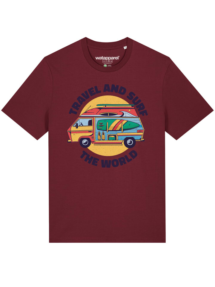 

Футболка wat Apparel, цвет weinrot