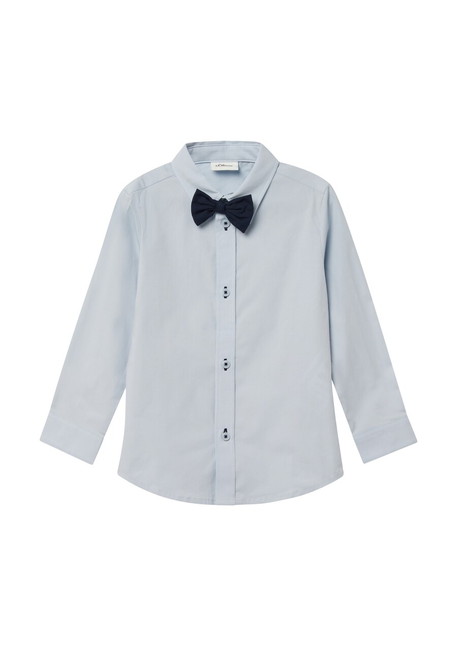

Рубашка на пуговицах классического кроя s.Oliver, темно-синий/светло-голубой