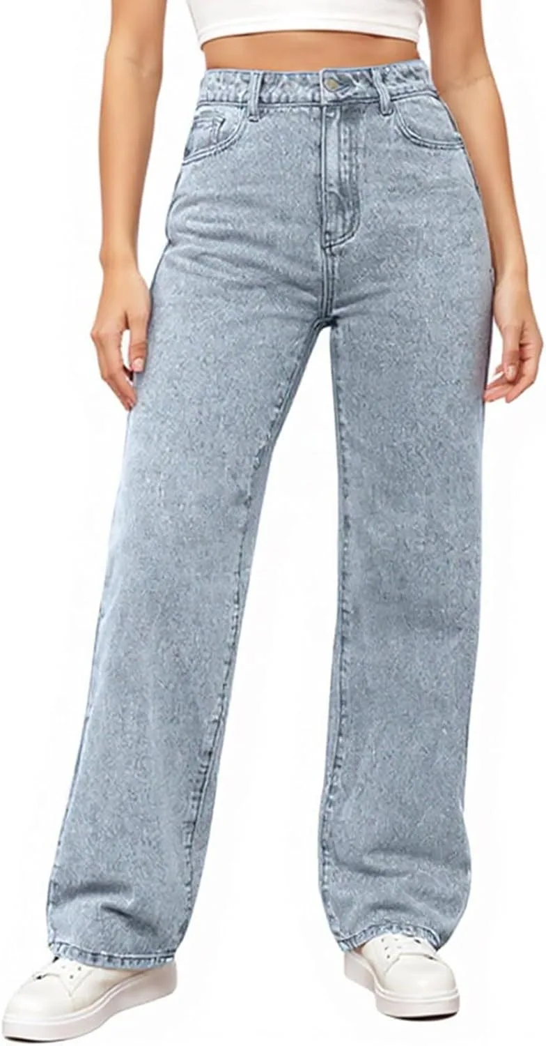 

Прямые джинсы для женщин с высокой талией