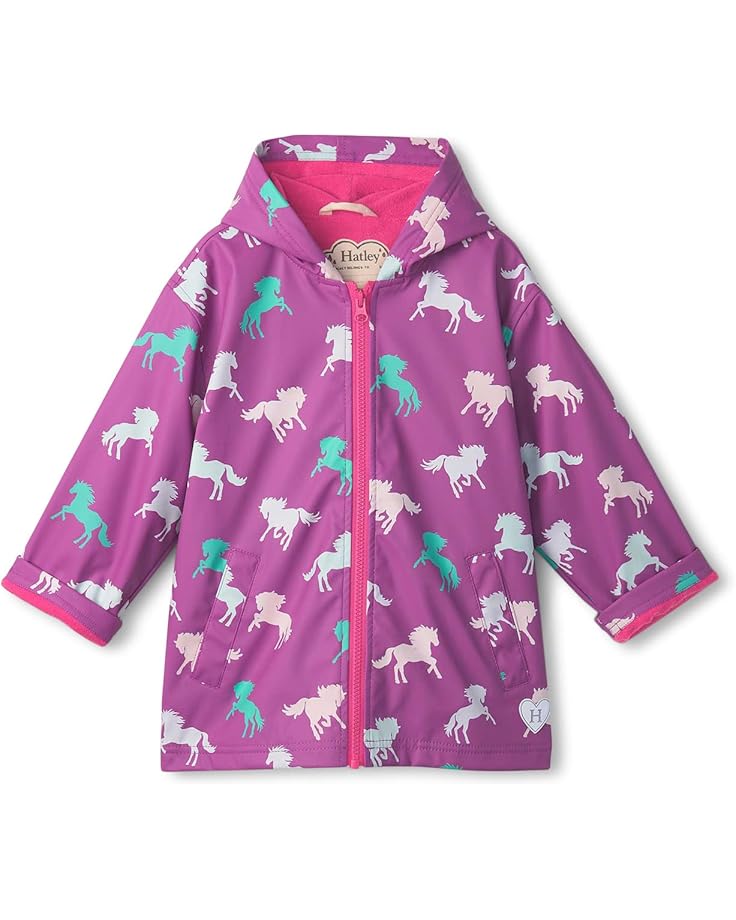 

Куртка Hatley Kids Zip Up Rain Jacket, цвет Leaping Horses