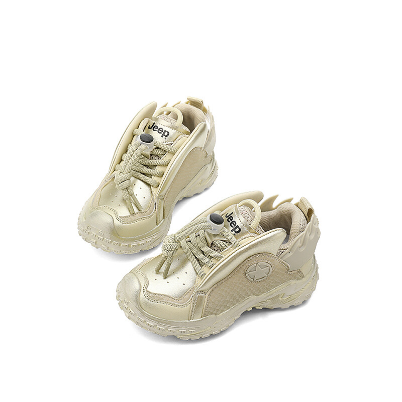 Детские кроссовки Kids Low-top Gold Jeep, золотой — фото 4