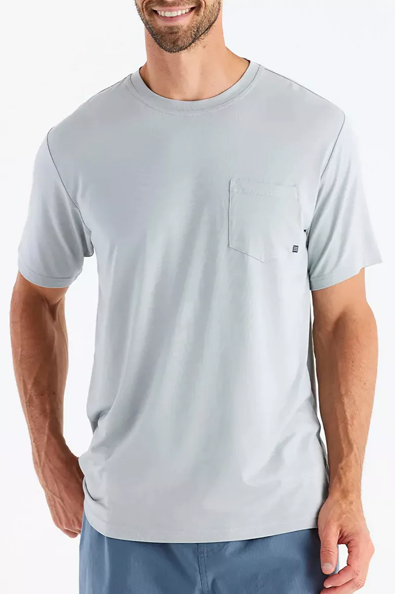 

Мужская футболка Free Fly с гибкими карманами из бамбука, цвет Heather Aspen Grey