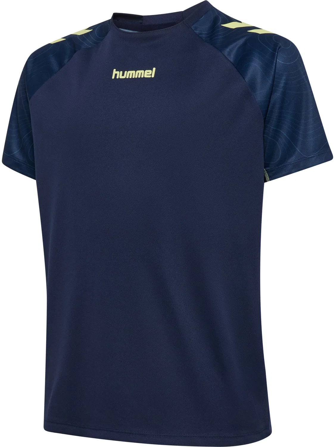 Футболка тренировочная Hummel, marine/shadow lime — фото 4